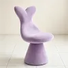 Creative plush rabbit ear chair, 360-degree rotating chair, alpaca stool, police cartoon doll, brooch, children's home decoration Specification image